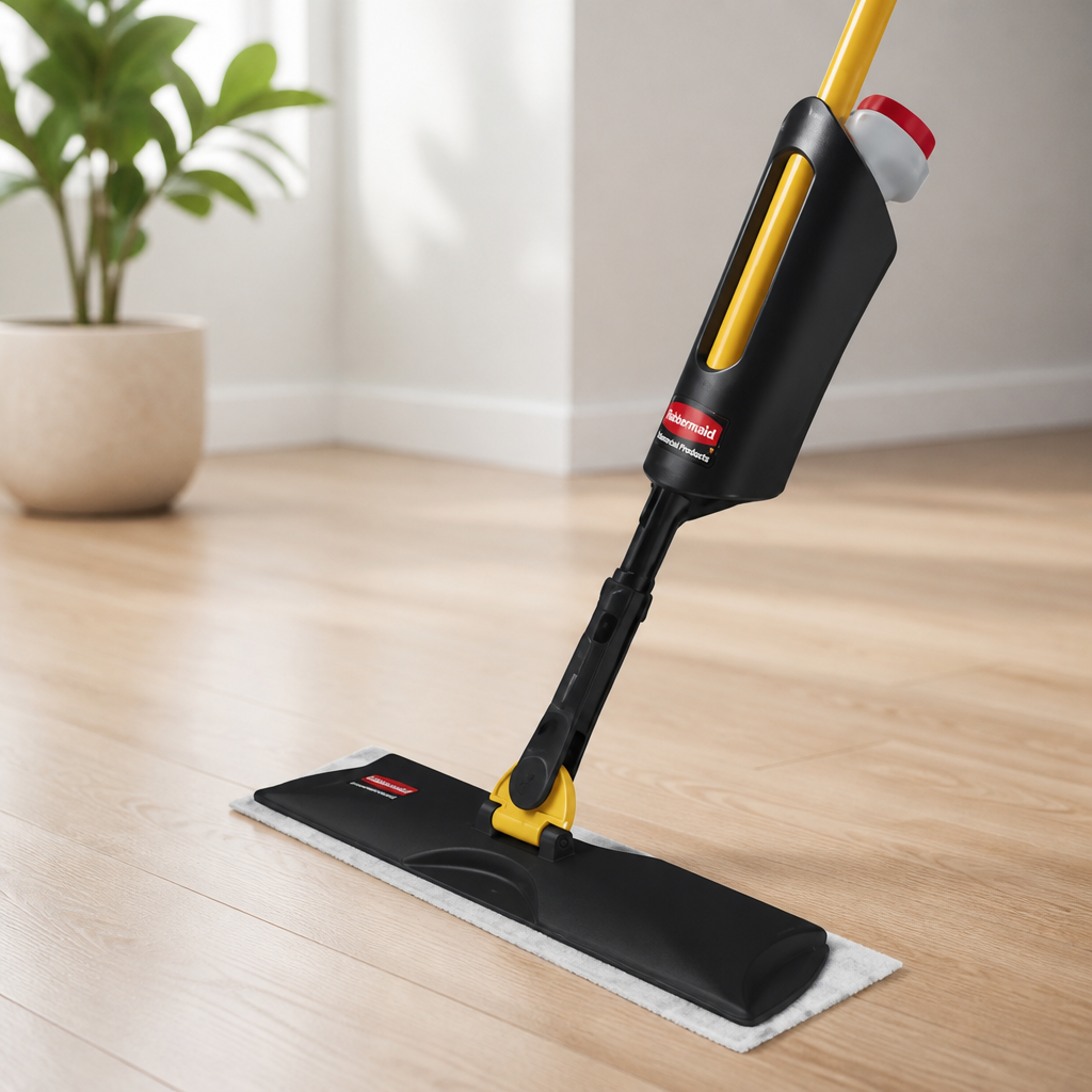 Rubbermaid Commercial Products Spray Mop Kit Includes Mop + Pads