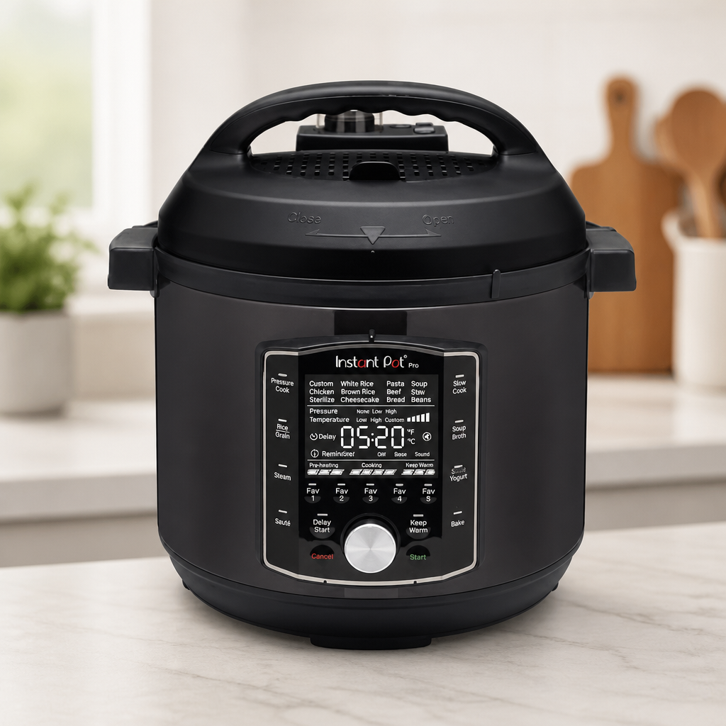 Instant Pot Pro 6 Qt 10-in-1 Electric Pressure Cooker, Black