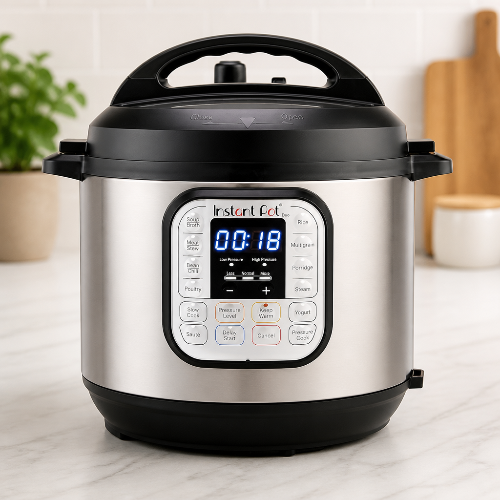 Instant Pot Duo 6 Qt 7-in-1 Electric Pressure Cooker, Stainless Steel
