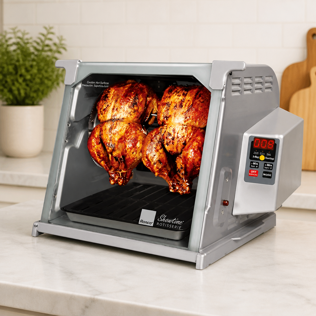 Ronco 5000 Platinum Digital Countertop Rotisserie Oven, 12-lb Capacity