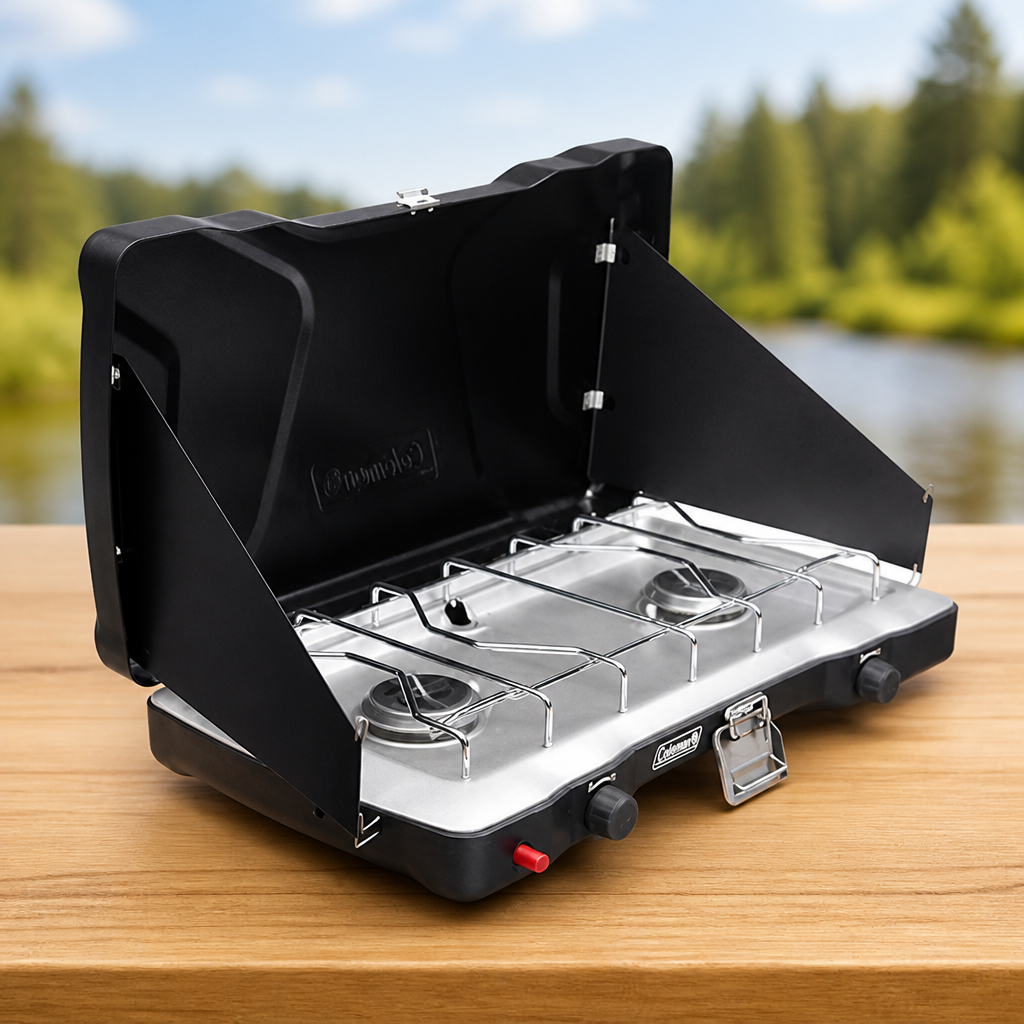 Coleman Triton+ 2-Burner Propane Camping Stove with InstaStart
